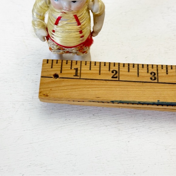 Rare Striking Antique Porcelain Boy Jointed Bisque Doll Made in Japan - Picture 13 of 13